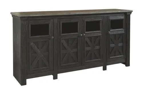 Тумба под ТВ Tyler Creek W736-68, черный / серый