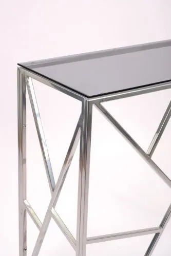 Консольный стол 1053-CS grey серебряный AllConsoles 80x35x80 фото 6