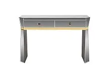 KFG125 Консоль 2 ящика с золотистой отделкой 120*42*79см