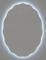Fancy Oval LED Silver Зеркало в раме с подсветкой