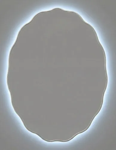 Fancy Oval LED Silver Зеркало в раме с подсветкой