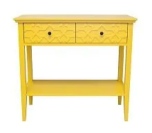Дизайнерская консоль Friz Yellow желтый 84*41*90 см