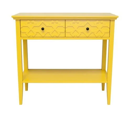 Дизайнерская консоль Friz Yellow желтый 84*41*90 см