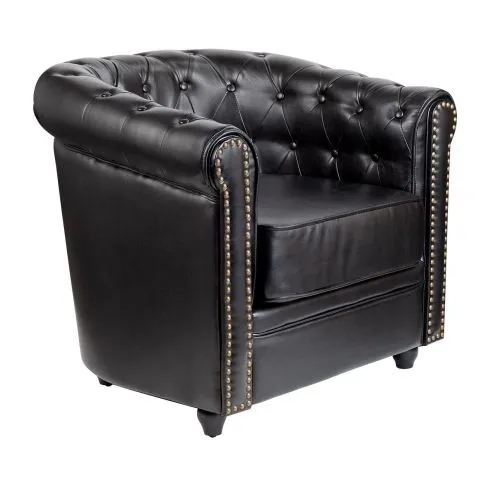 Кресло CHESTERFIELD Karo black v2, 72*74*77 см фото 6
