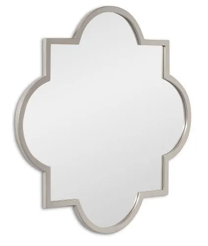 Зеркало настенное Clover Silver в раме 70*70 см фото 3