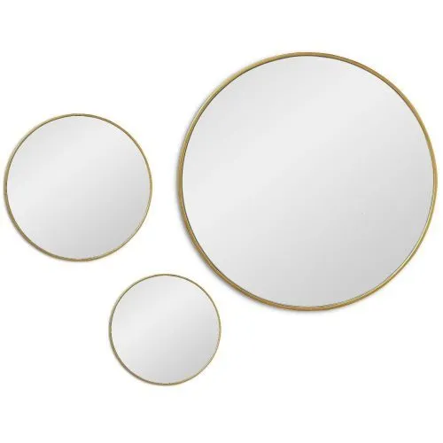 Jupiter Gold Сет из 3-х зеркал Ø70, Ø40, Ø30 см