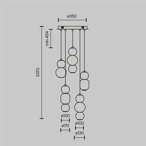 Подвесной светильник Maytoni MOD273PL-L80G3K фото 14