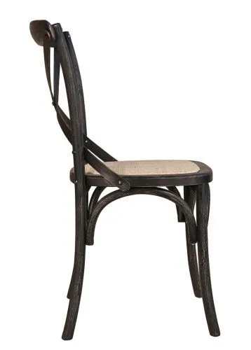 Стул деревянный венский CROSS BACK BLACK BRUSH фото 5
