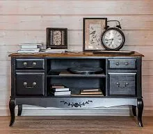 ST9128N Тумба под телевизор Belveder Noir черный 64*50*120 см
