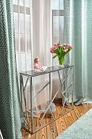 Консольный стол 1052-CS grey серебряный AllConsoles 100x25x80