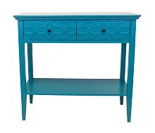 Дизайнерская консоль Friz Blue синий 84*41*90 см