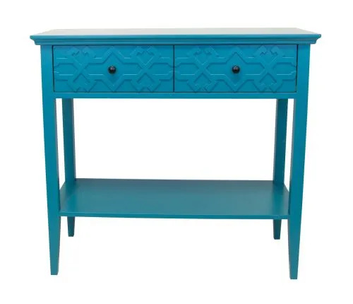 Дизайнерская консоль Friz Blue синий 84*41*90 см