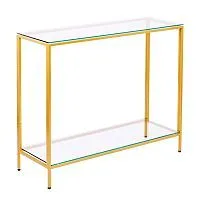 Консольный стол 1081-CG clear золотой AllConsoles 100x35x80
