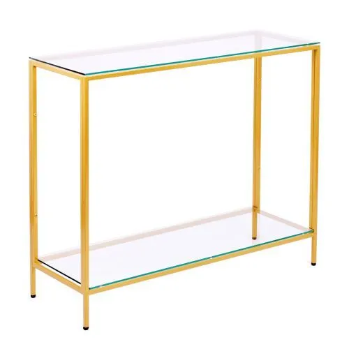 Консольный стол 1081-CG clear золотой AllConsoles 100x35x80