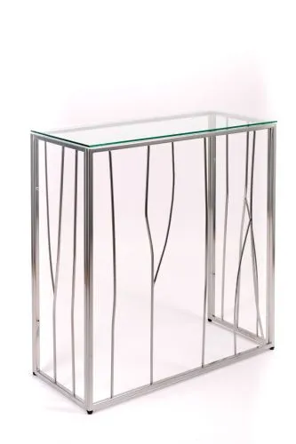 Консольный стол 1023-CS clear серебряный AllConsoles 80x35x80 фото 5