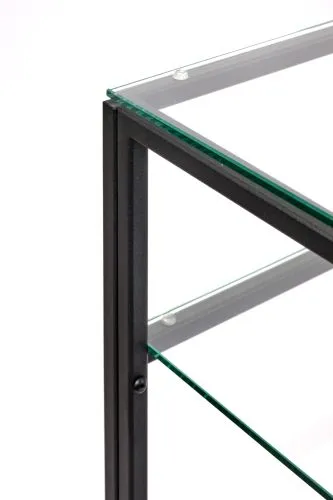 Консольный стол 1042-CB clear черный муар AllConsoles 100x25x80 фото 2