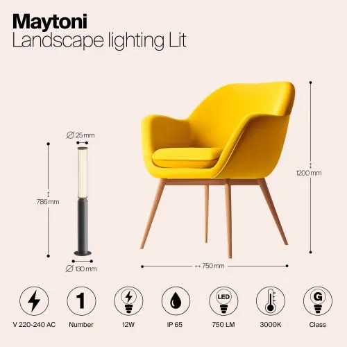 Ландшафтный светильник Outdoor O593FL-L12GF3K фото 2