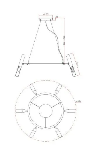 Люстра Freya FR6109PL-06CH фото 3