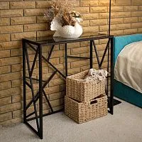 Консольный стол 1053-CB grey черный муар AllConsoles 80x35x80