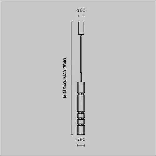 Подвесной светильник Maytoni MOD272PL-L12B3K фото 22