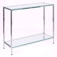 Консольный стол 1081-CS clear серебряный AllConsoles 100x35x80