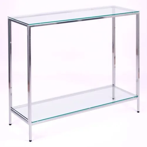 Консольный стол 1081-CS clear серебряный AllConsoles 100x35x80