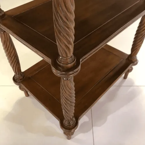 Тумба-этажерка из массива 15351 BROWN орех, 55х40х85 см фото 7