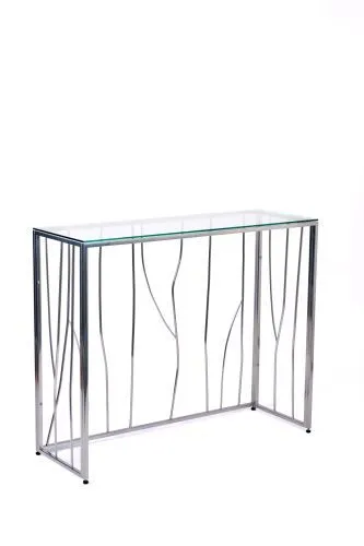 Консольный стол 1021-CS clear серебряный AllConsoles 100x35x80 фото 9
