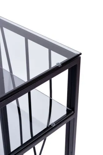 Консольный стол 1123-CB grey черный муар AllConsoles 80x35x80 фото 5