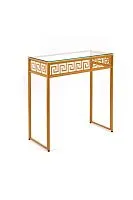 Консольный стол 1063-CG clear золотой AllConsoles 80x35x80