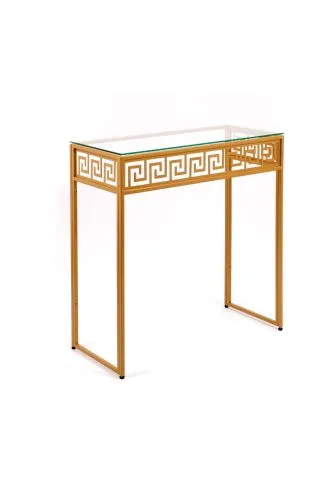 Консольный стол 1063-CG clear золотой AllConsoles 80x35x80
