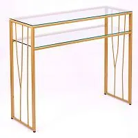 Консольный стол 1121-CG clear золотой AllConsoles 100x35x80