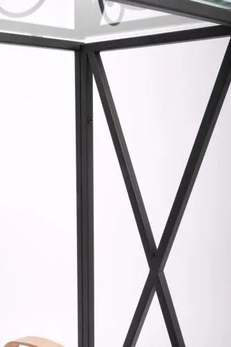 Консольный стол 1031-CB clear черный муар AllConsoles 100x35x80 фото 4