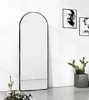 Зеркало арка Arch XL Black (Арч) в полный рост в тонкой черной раме 170*70 см