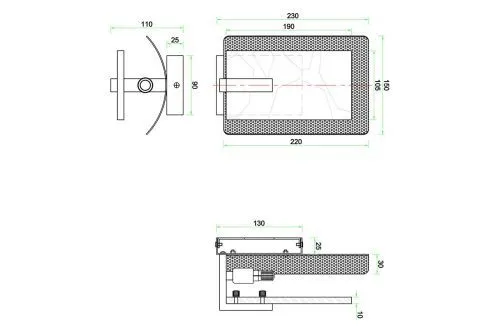 91GH-21770 Бра, золото 15*23см фото 2