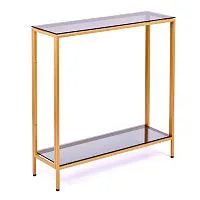 Консольный стол 1084-CG grey золотой AllConsoles 80x25x80