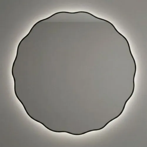 Fancy S LED Black Зеркало в раме с подсветкой