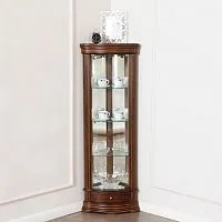 Угловая витрина 64 Nogal Claro IDC 35 × 35 × 144 см