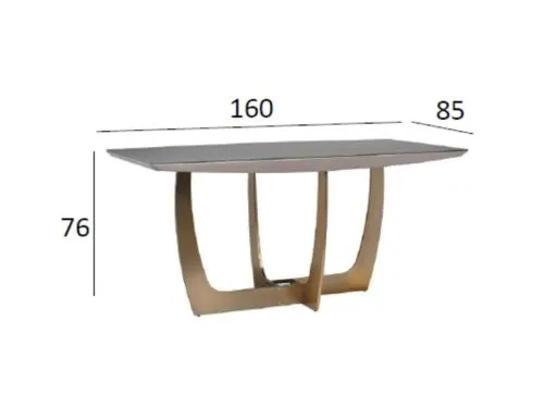 58DB-DT14803S Стол обеденный Космос (Space) S 160*85*76см фото 4