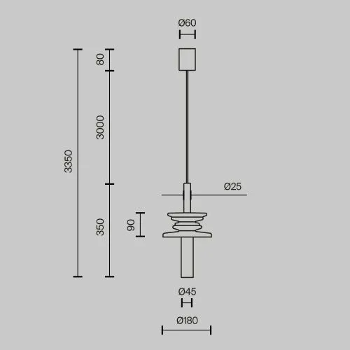 Подвесной светильник Maytoni MOD255PL-01B3 фото 10