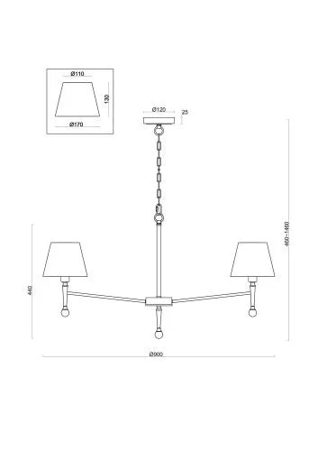 Подвесной светильник Freya FR5190PL-07BS1 фото 6