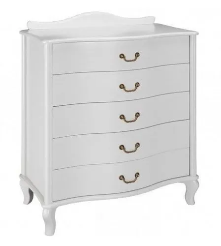 Комод Джульетта 5 ящиков (белый) 77х42х95 см фото 2