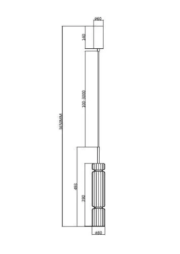 Подвесной светильник Maytoni MOD272PL-L12CH3K1 фото 6