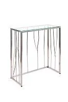Консольный стол 1023-CS clear серебряный AllConsoles 80x35x80