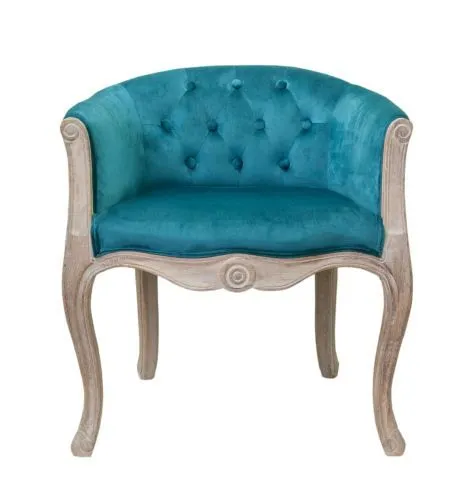 Кресло KANDY BLUE VELVET 5KS24558-BV бирюзовый