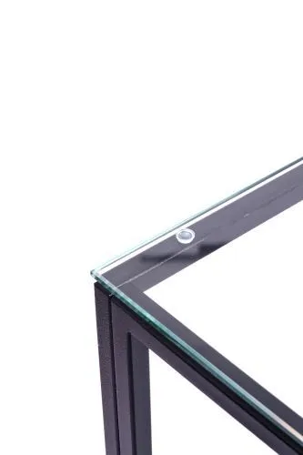 Консольный стол 1082-CB clear черный муар AllConsoles 100x25x80 фото 3