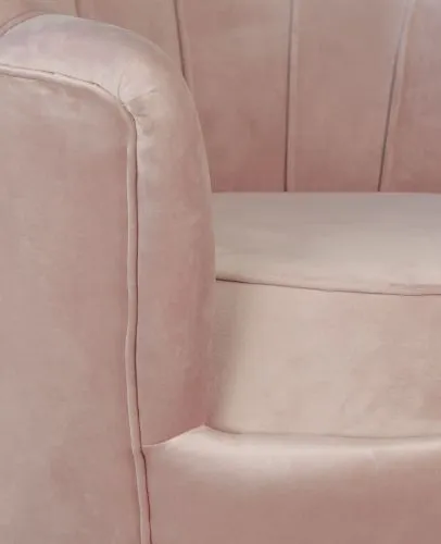 Кресло ракушка розовое Pearl pink 75*75*85 см фото 6