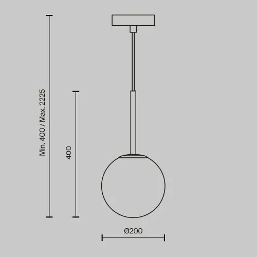 Подвесной светильник Maytoni MOD321PL-01B1 фото 7