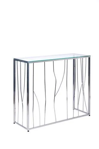 Консольный стол 1021-CS clear серебряный AllConsoles 100x35x80 фото 3
