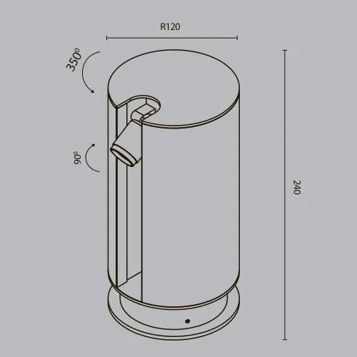 Ландшафтный светильник Outdoor O468FL-L3B3K фото 11